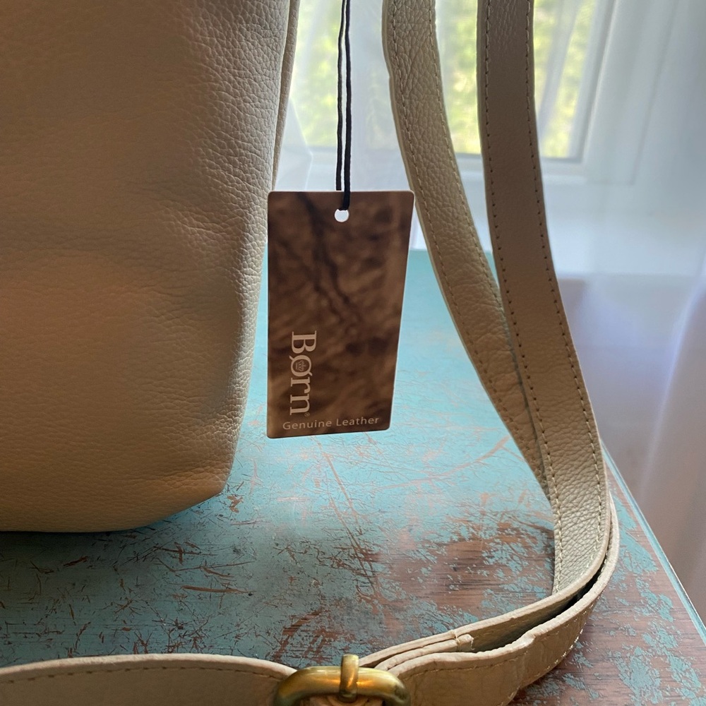 Born Crossbody Leather Bag Dove NWT - Picture 8 of 15
